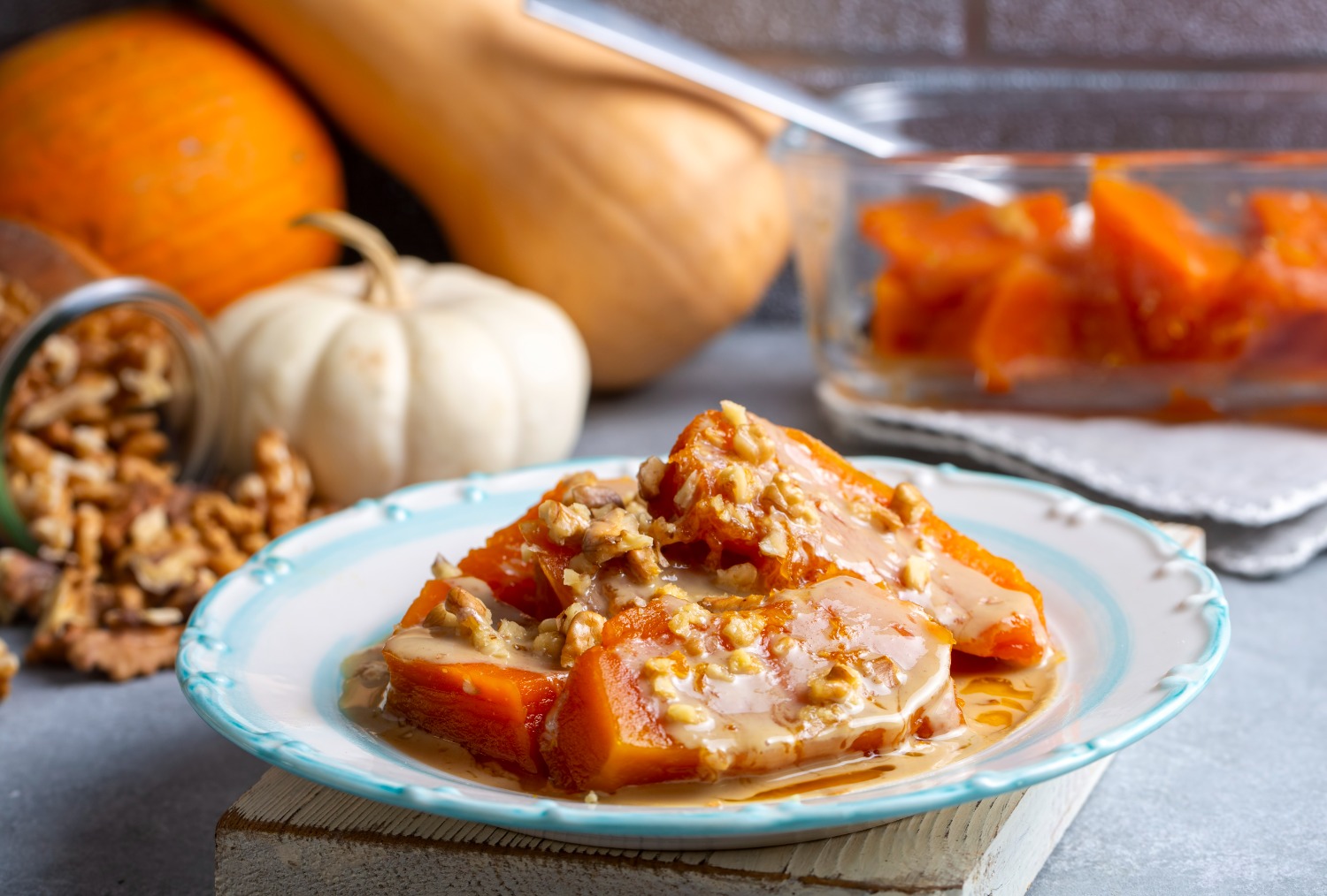 Traditional Turkish Candied Pumpkin Dessert (Kabak Tatlısı)